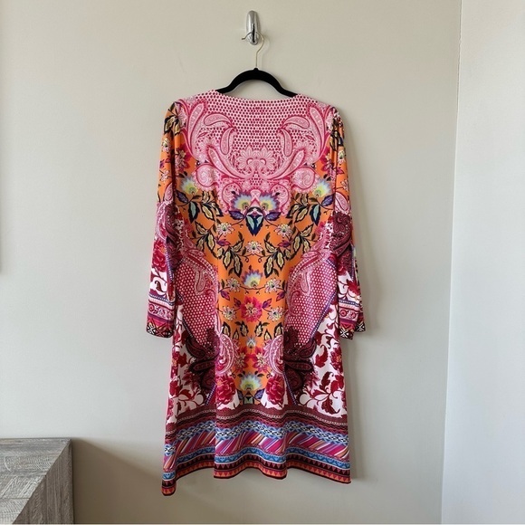 HALE Bob-Mixed Printed Midi Emily Summer/Vacation Dress (Size:Medium) - Picture 6 of 13